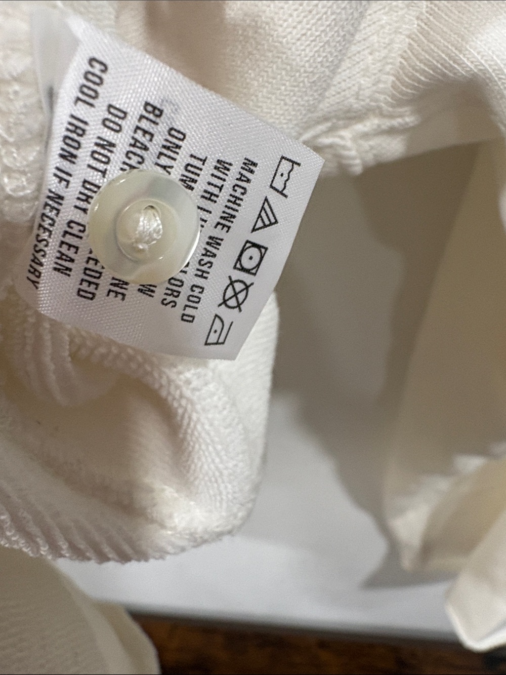 Buck Mason Tropez Terry Cloth Popover Women’s Large Natural Henley Retail $118 - Picture 3 of 9